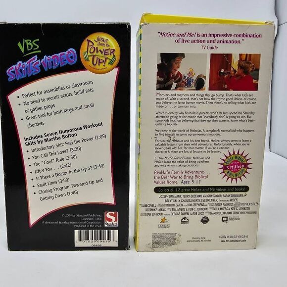 MCGEE AND ME VBS WORKOUT SKITS FOCUS ON THE FAMILY CHRISTIAN BIBLE VHS LOT OF 2 - Picture 3 of 3